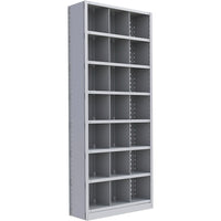 Metalware – Étagère enclenchable RK369, 8 tablettes, 36 x 12 x 88 po, gris pâle-Système de tablettes ajustables offrant un espace de rangement solide, mais économique qui convient à vos besoins