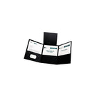 OxfordMD – Chemises de format lettre à trois pochettes pliables, noir, 20/paquet-Les trois pochettes vous aident à organiser vos documents