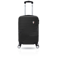 TUCCI Italy - PERCORSO Valise à roulettes 20 po - Noir-Conçu en Italy