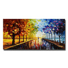 Designart – Une promenade dans la couleur, paysage forestier imprimé sur toile, 40 x 20 po (PT3504-40-20)-Impression
