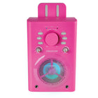 Machine de karaoke Bluetooth Singsation classique avec microphone filaire - Rose-Comprend 2 entrees microphone pour permettre des duos ou des chants pour plus de plaisir