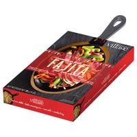 Gourmet Village - Poelon Fajita Avec Assais-Comprend les assaisonnements, la mitaine pour le four et les recettes