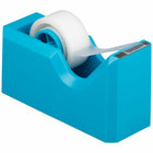 JAM Paper - Desk Trio agrafeuse, distributeur de ruban adhésif et porte-stylo - Bleu-Taille de l'agrafeuse : 6 x 2,5 x 1,125 pouces | Taille du distributeur de ruban adhésif : 4,5 x 2,5 x 1,75 pouces | Taille du porte-stylo : 2,75 x 2,75 x 3,875 pouces