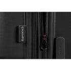 Champs - Ensemble de bagages rigide extensible 3 pièces Linen - Noir-Serrures TSA sur les valises de 24 et 28 pouces