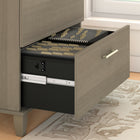 Bush Furniture - Classeur latéral à 2 tiroirs Somerset - Gris cendré-Fabriqué aux États-Unis à partir de composants américains et importés