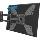 Support mural long pour TV écran plat/incurvé, repli, rotation, pivot et inclinaison, télés de 32 po à 70 po/81 cm à 178 cm-Distance minimale du mur : 2,4 po / 6 cm
Distance maximale du mur : 25,2 po / 64,2 cm