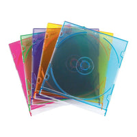 Staples - Boîtiers minces pour CD Couleurs transparentes-En plastique pour une durabilité accrue