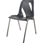Chaise empilable, noire-1