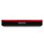 Seagate Disque dur portable Backup Plus Slim STDR1000103, USB 3.0, 1 To, rouge-Dimensions : 113,5 x 76 x 12,1 mm