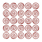 JAM Paper – Trombones en forme de spirale, rouge, 5 paquets de 50, total de 250 (2187138g)-Fini : lisse