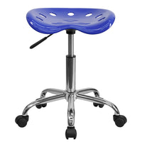 Flash Furniture – Tabouret tracteur éclatant de 25,75 po, bleu nautique (LF214ANTCLBLUE)-Tabouret style tracteur