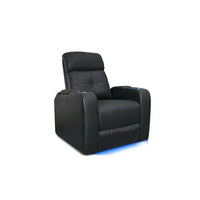 Valencia – Fauteuil cinéma Verona, double accoudoir-Surfaces d'assise en cuir de grain supérieur 9000