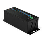 StarTech Hub USB 3.0 industriel à 7 ports - Protection contre DES et les surtensions jusqu'à 350 W-Si nécessaire, montez le hub USB industriel à l'aide des supports de fixation intégrés ou des rails DIN inclus