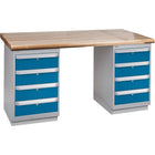 Kleton - Établis Préconçus, Deux Tiroirs, Cap 2500 Lb, 60po La X 36po P, 34po H-Capacité 2500 lb