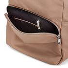 Bugatti - Sac à dos 15,6 po en cuir vegane de la collection PURE, Taupe-Section rembourree pour ordinateur portable - s'adapte à la plupart des 15.6 pouces