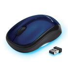 Souris sans fil Track Mobile portable, bleu-Le design mobile est assez petit et léger pour tenir dans un sac ou une mallette