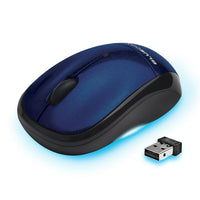 Souris sans fil Track Mobile portable, bleu-Le design mobile est assez petit et léger pour tenir dans un sac ou une mallette