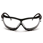 Pyramex – Lunettes de sécurité étanches V2G, verres transparents antibuée H2MAX, 6/paquet-Le serre-tête et les branches sont dotés d’un cliquet de réglage pour un ajustement parfait, avec un dispositif de retenue pour ajustement rapide