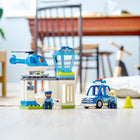 LEGO DUPLO - Le poste de police et l'hélicoptère de secours Jeu de construction - 40 pièces-10959