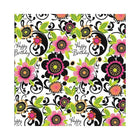 Papier d'emballage en rouleaux, Happy Birthday floral, Paquet de 10 (60036) - Rosedale-Motif floral Happy Birthday