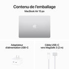 Apple - Portatif MacBook Air 15,3 po, M3, SSD 256 Go, Mémoire unifiée 8 Go, Argent, Français-Si Vous Aimez Iphone, Vous Allez Adorer Mac - MacBook Air fonctionne en parfaite synergie avec vos autres appareils Apple. Commencez un courriel sur iPhone et finissez - le sur Mac. Envoyez des textos à partir de votre Mac à vous la flexibilité