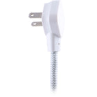 Staples - Rallonge à trois prises, deux ports USB, 6 pi. Cordon tresse, gris-La fiche et les prises de cet appareil présentent une finition grise correspondante pour accentuer davantage la palette de couleurs