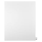 Mark Maker – Onglets séparateurs juridiques blancs, 1/25 onglets, format lettre, sans trous, numéro 50, 25/paquet-Onglets séparateurs blancs, 1/25 onglets