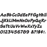 Trend Enterprises - Combinaison de lettres majuscules et minuscules italiques de 4 po, noir (T-2703)-Dimensions : 4 long. po