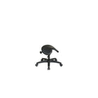 Nicer Interior - tabouret de selle sans dossier avec réglage de l'angle - noir-Siège rembourré