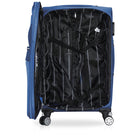 TUCCI Italy - MENORI Valise à roulettes 20 po - Bleu Marine-Système de roues détachables Dual Glide Tech