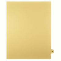 Markmaker - 25 tabs/PQT, 5 PQT/Boite, Intercalaires imprimes Legal, Chamois, 1/15th coupe| format lettre, sans trous, Numero 74-Intercalaires imprimes Legal