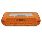 LaCie - Disque dur portable Rugged USB-C, 1 To-Alimenté par bus pour les flux de travail mobiles