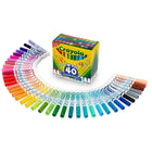 Marqueurs à trait large lavables Crayola, paquet de 40-Les marqueurs non toxiques les plus lavables au monde sont désormais disponibles dans une formule Ultra-Clean améliorée qui se lave facilement de la peau, des vêtements et des surfaces domestiques courantes, même des murs peints.