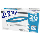 Sacs de congélation Ziploc de deux gallons, 13 po x 15 po, paquet de 100-Chaque sac prévient les brûlures de congélation tout en conservant la fraîcheur et le goût des aliments.  Moins de brûlures de congélation signifie moins de gaspillage de nourriture et d’argent.