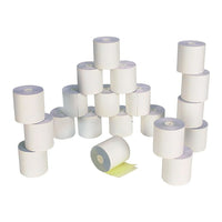 Staples - Rouleaux de papier 2 épaisseurs, autocopiants, 3 po x 95 pi, paquet de 20-2 pièces, blanc/canari