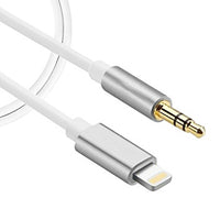 Exian - Câble Lightning vers AUX d'Exian, argent métallique-Poids léger