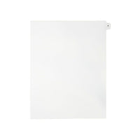 Mark Maker – Onglets séparateurs juridiques blancs, 1/15 onglets, format lettre, sans trous, lettre P 25/paquet-Onglets séparateurs blancs, 1/15 onglets