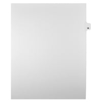 Markmaker - Intercalaires imprimes Legal, Blanc, 1/25th coupe, format lettre, sans trous, 25 tabs/PQT, 5 PQT/Boite, Numero 56-Intercalaires imprimes Legal