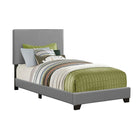 Monarch Specialties - 5912T Lit Simple - Simili-Cuir Gris-Style contemporain tendance