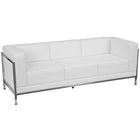 Flash Furniture – Mobilier modulaire HERCULES Imagination, sièges et poufs, cuir blanc, 12 modules (ZBIMAGSET21WH)-Modèle contemporain