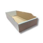 Abbey Industries - Boîtes de rangement à dessus ouvert, blanc, 8 po x 18 po x 4 po, paq. de 50-Parfaites pour ranger des fournitures et de l'inventaire