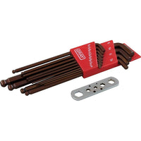 Gray Tools – Ensemble 13 pièces de clés hexagonales tronquées à bras sphérique S2 SAE. 1/20 x 3/8 po-Tailles incluses : 1/20, 1/16, 5/64, 3/32, 7/64, 1/8, 9/64, 5/32, 3/16, 7/32, 1/4, 5/16, 3/8 (po)