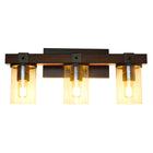 Elegant Designs 40 watts type A19 ampoule à culot moyen lanterne industrielle aspect bois restauré vanité de bain 3 lumières-Ampoule à culot moyen de type A19 de 40 watts vendue séparément