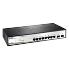 D-Link – Commutateur Gigabit WebSmart 10 ports (8 ports et 2 ports SFP)-Les options de gestion pour le DGS-1210-10 incluent SNMP, Web Management, D-Link Network Assistant Utility, et Compact Command Lines