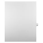Markmaker - Intercalaires imprimes Legal, Blanc, 1/25th coupe, format lettre, sans trous, 25 tabs/PQT, 5 PQT/Boite, Numero 115-Intercalaires imprimes Legal