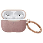 Spigen Urban Fit pour Airpods Pro - Or Rose-Doté d'un crochet mousqueton fonctionnel pour un accès rapide. Prend en charge la lumière LED et le chargement sans fil