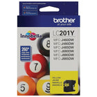 Brother – Cartouche d'encre jaune LC201, rendement élevé (LC201YS)-Jaune