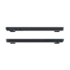 Étui de protection JCPal MacGuard pour MacBook Air 13" (2022 M2 / 2024 M3 / 2025 M4) - Noir mat-Pieds en caoutchouc antidérapants