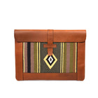 Tolredo Mantra Leather Macbook Sleeve - Bohemian Sahara - Tan-100% cuir de première qualité, fabriqué à la main avec du cuir de source éthique
