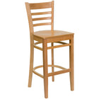 Flash Furniture – Tabouret de bar xUW05BARNAT, naturel-Capacité de poids de 800 lb